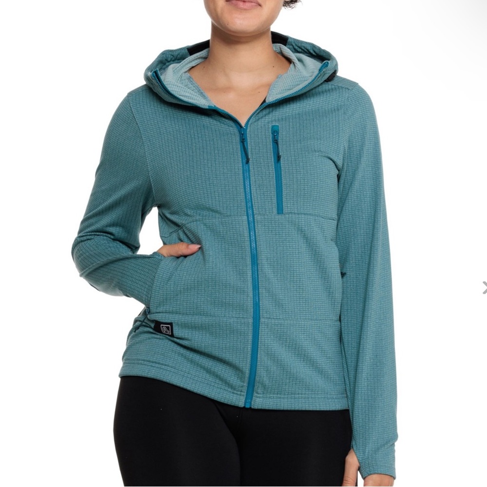 Flylow Women’s Large Katinka Midlayer Hooded Jacket - Full Zip